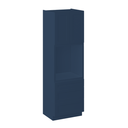 Oven Kitchen Cabinet OC3096 Danbury Blue LessCare 30 in. width 96 in. height 24 in. depth - Kitchen Cabinets