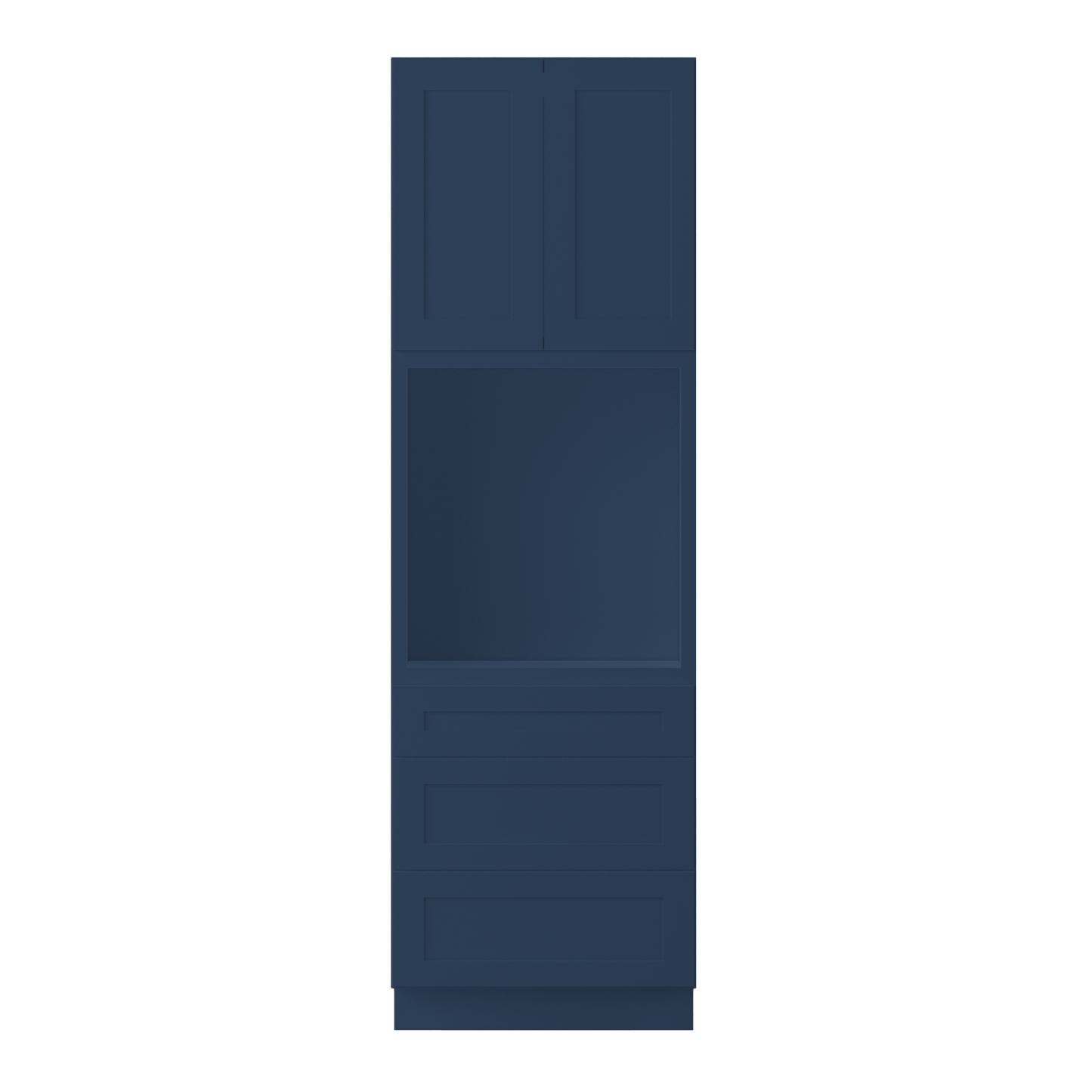Oven Kitchen Cabinet OC3096 Danbury Blue LessCare 30 in. width 96 in. height 24 in. depth - Kitchen Cabinets