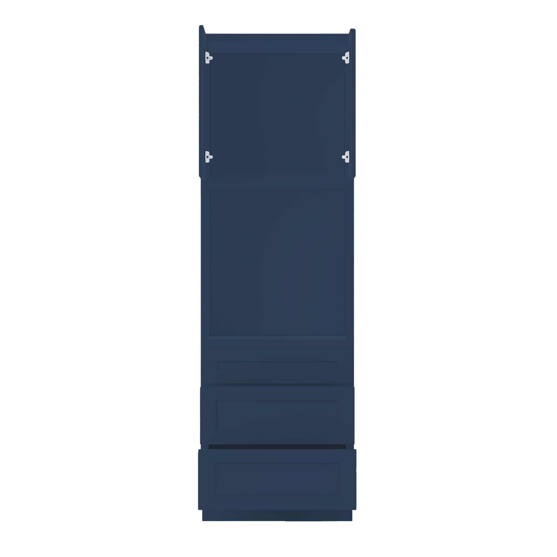 Oven Kitchen Cabinet OC3096 Danbury Blue LessCare 30 in. width 96 in. height 24 in. depth - Kitchen Cabinets