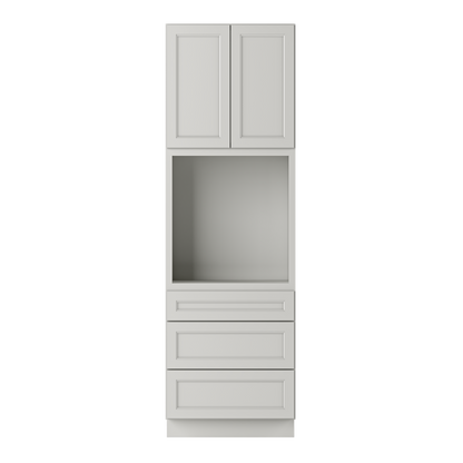 Oven Kitchen Cabinet OC3096 Milan Pearl 30 in. width 96 in. height 24 in. depth - Kitchen Cabinets
