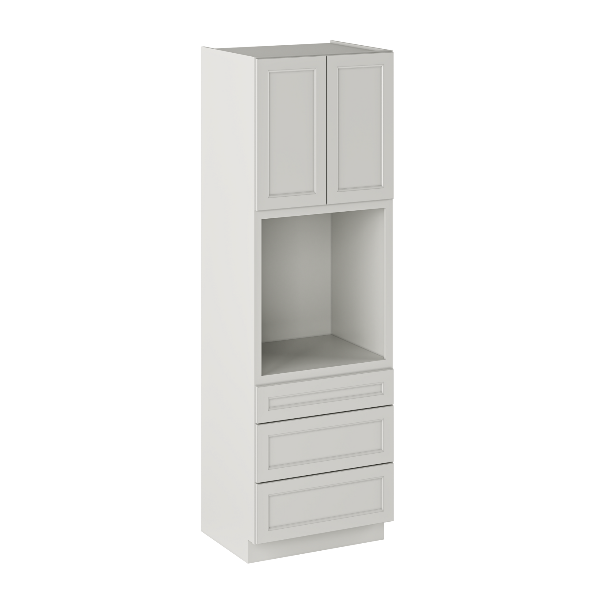 Oven Kitchen Cabinet OC3096 Milan Pearl 30 in. width 96 in. height 24 in. depth - Kitchen Cabinets
