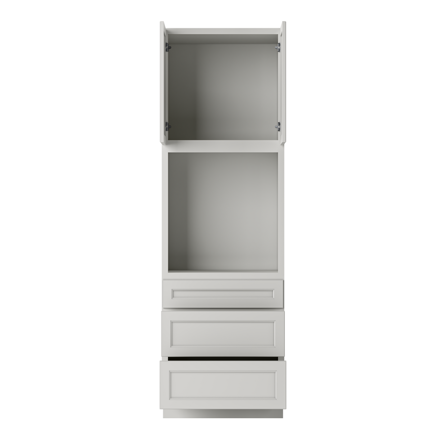 Oven Kitchen Cabinet OC3096 Milan Pearl 30 in. width 96 in. height 24 in. depth - Kitchen Cabinets