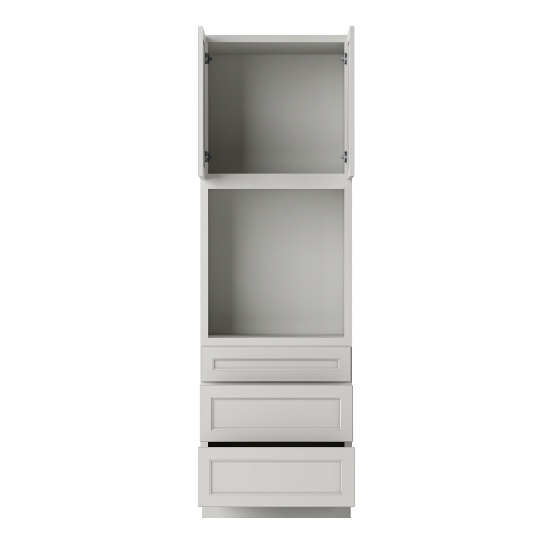 Oven Kitchen Cabinet OC3096 Milan Pearl 30 in. width 96 in. height 24 in. depth - Kitchen Cabinets