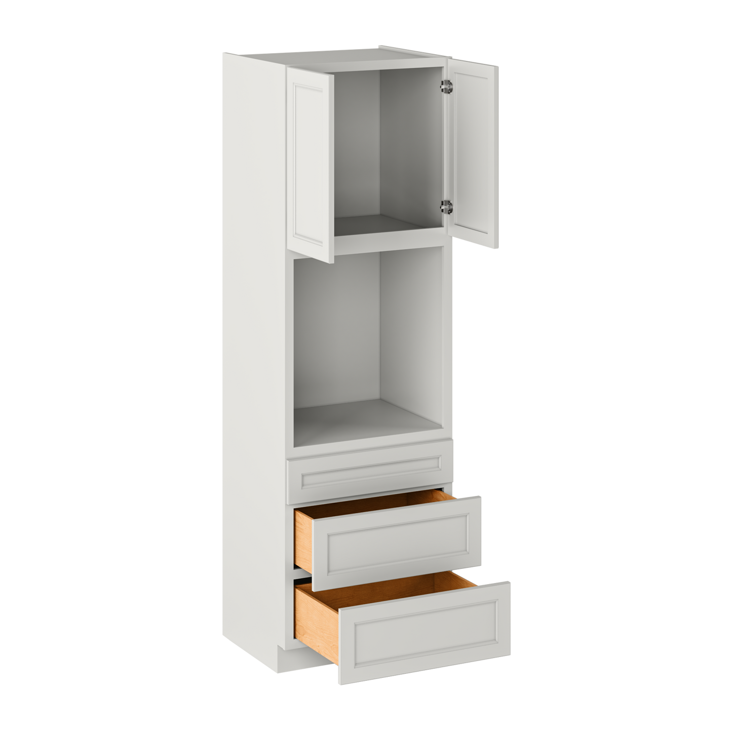 Oven Kitchen Cabinet OC3096 Milan Pearl 30 in. width 96 in. height 24 in. depth - Kitchen Cabinets