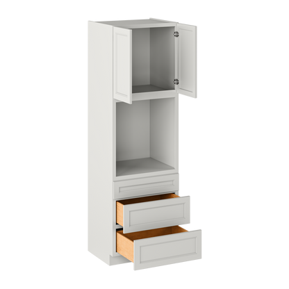 Oven Kitchen Cabinet OC3096 Milan Pearl 30 in. width 96 in. height 24 in. depth - Kitchen Cabinets