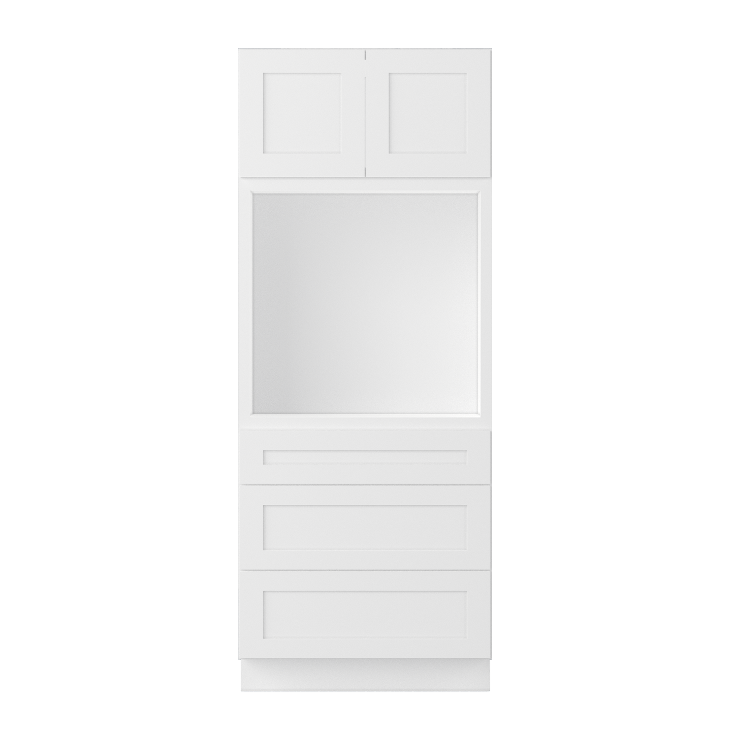 Oven Kitchen Cabinet OC3384 Alpina White LessCare 33 in. width 84 in. height 24 in. depth - Kitchen Cabinets