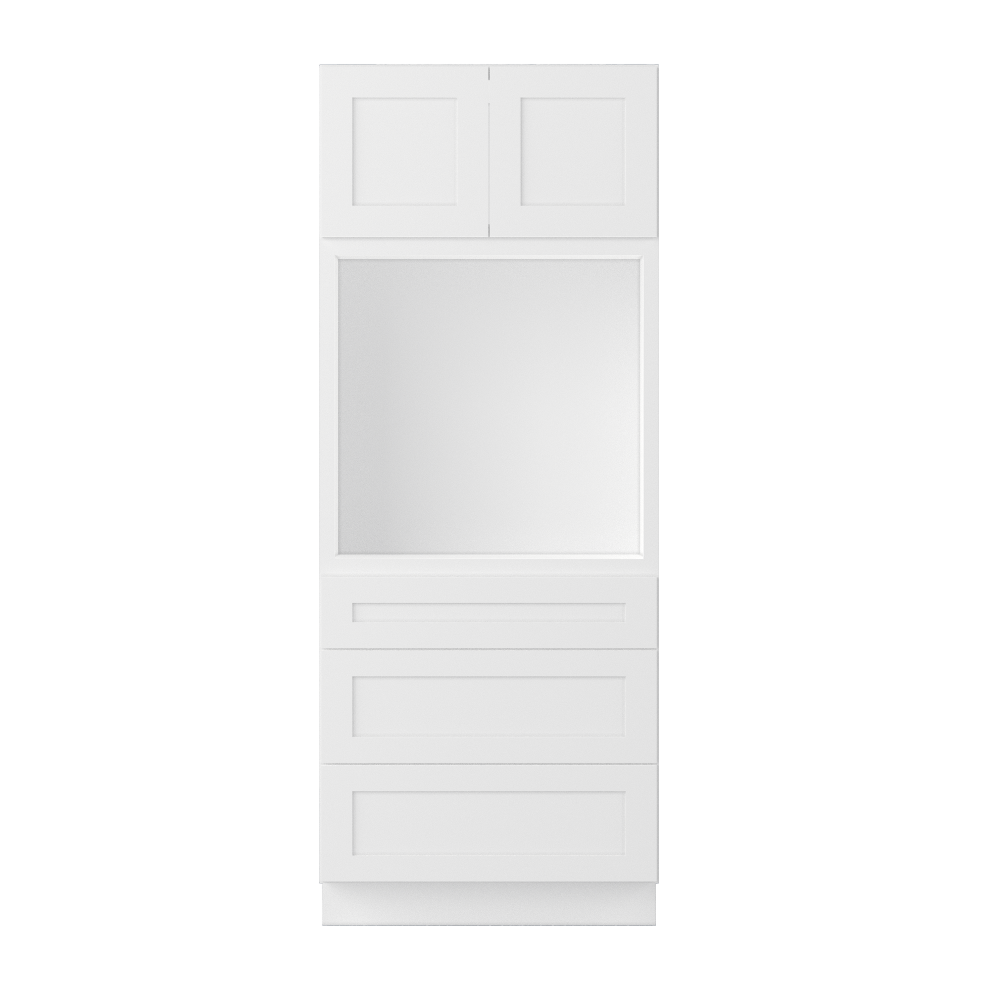 Oven Kitchen Cabinet OC3384 Alpina White LessCare 33 in. width 84 in. height 24 in. depth - Kitchen Cabinets