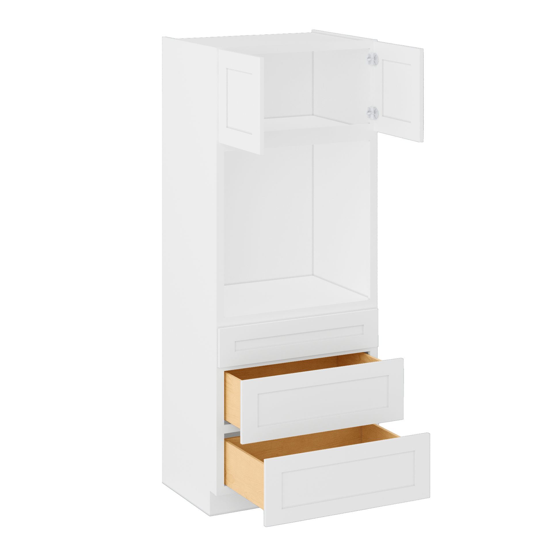 Oven Kitchen Cabinet OC3384 Alpina White LessCare 33 in. width 84 in. height 24 in. depth - Kitchen Cabinets