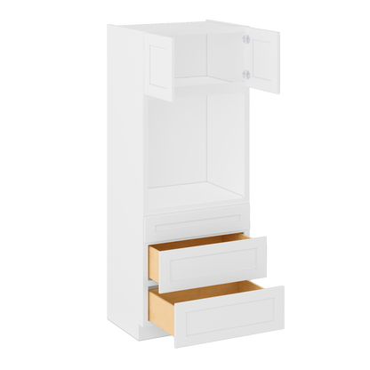 Oven Kitchen Cabinet OC3384 Alpina White LessCare 33 in. width 84 in. height 24 in. depth - Kitchen Cabinets