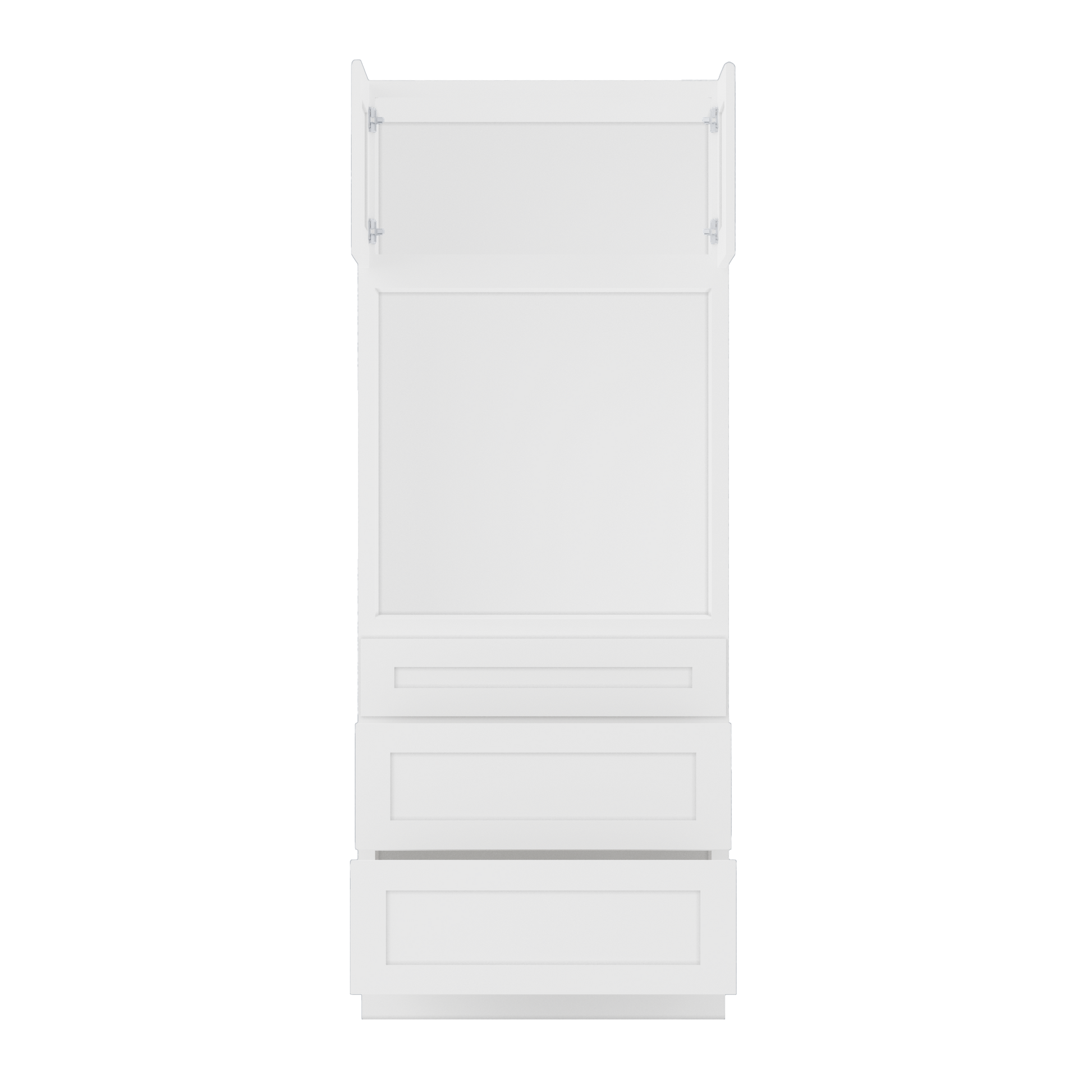 Oven Kitchen Cabinet OC3384 Alpina White LessCare 33 in. width 84 in. height 24 in. depth - Kitchen Cabinets