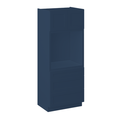 Oven Kitchen Cabinet OC3384 Danbury Blue LessCare 33 in. width 84 in. height 24 in. depth - Kitchen Cabinets