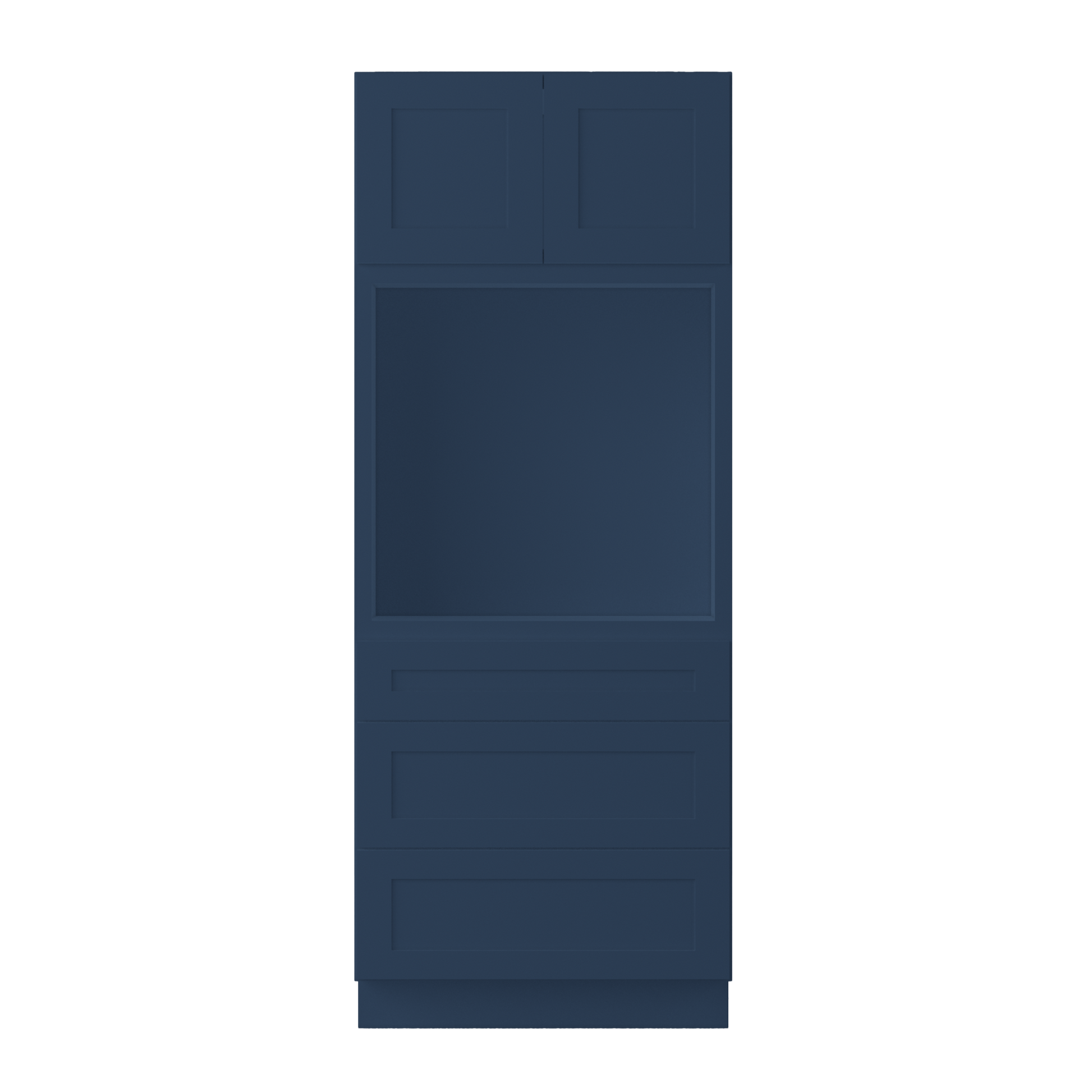 Oven Kitchen Cabinet OC3384 Danbury Blue LessCare 33 in. width 84 in. height 24 in. depth - Kitchen Cabinets