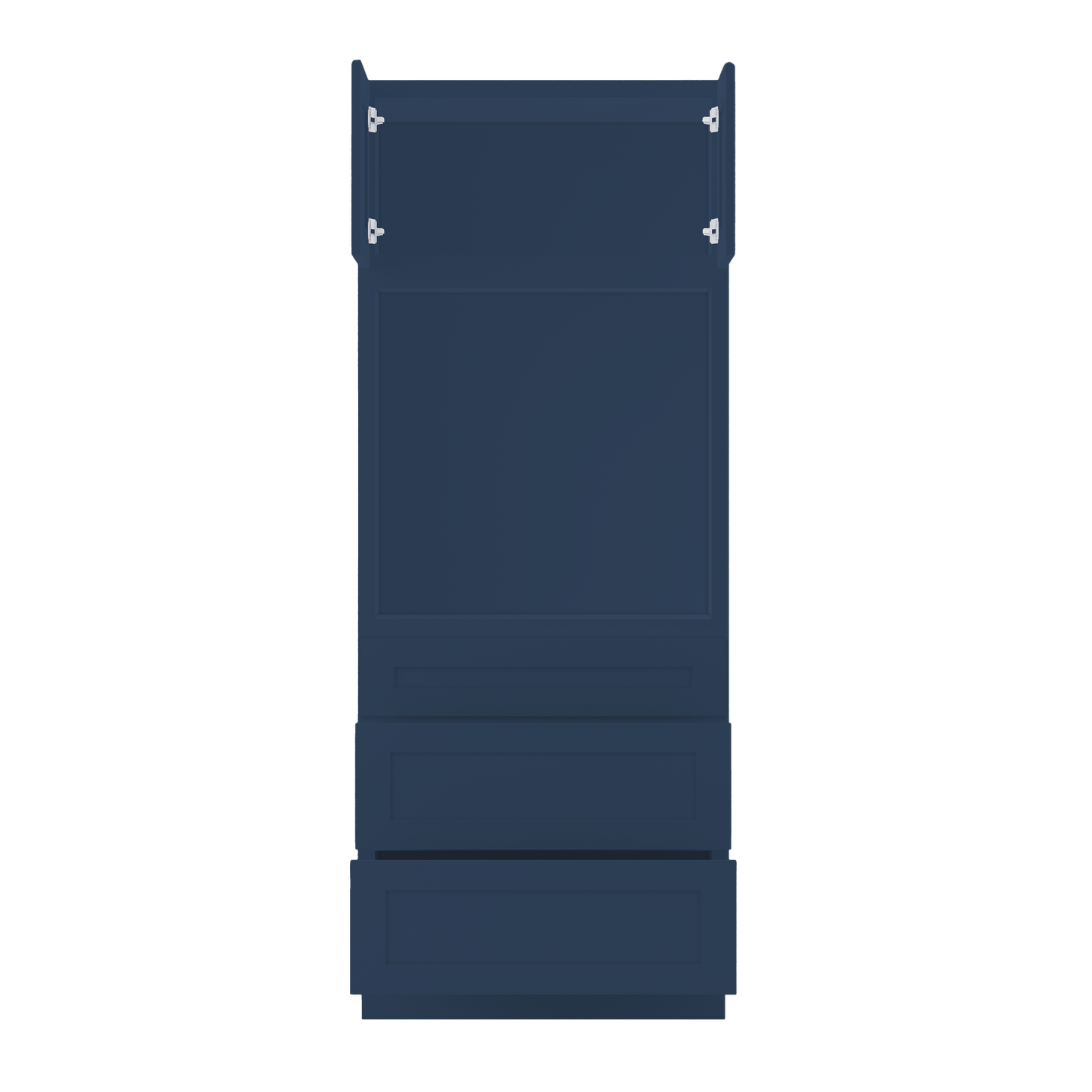 Oven Kitchen Cabinet OC3384 Danbury Blue LessCare 33 in. width 84 in. height 24 in. depth - Kitchen Cabinets