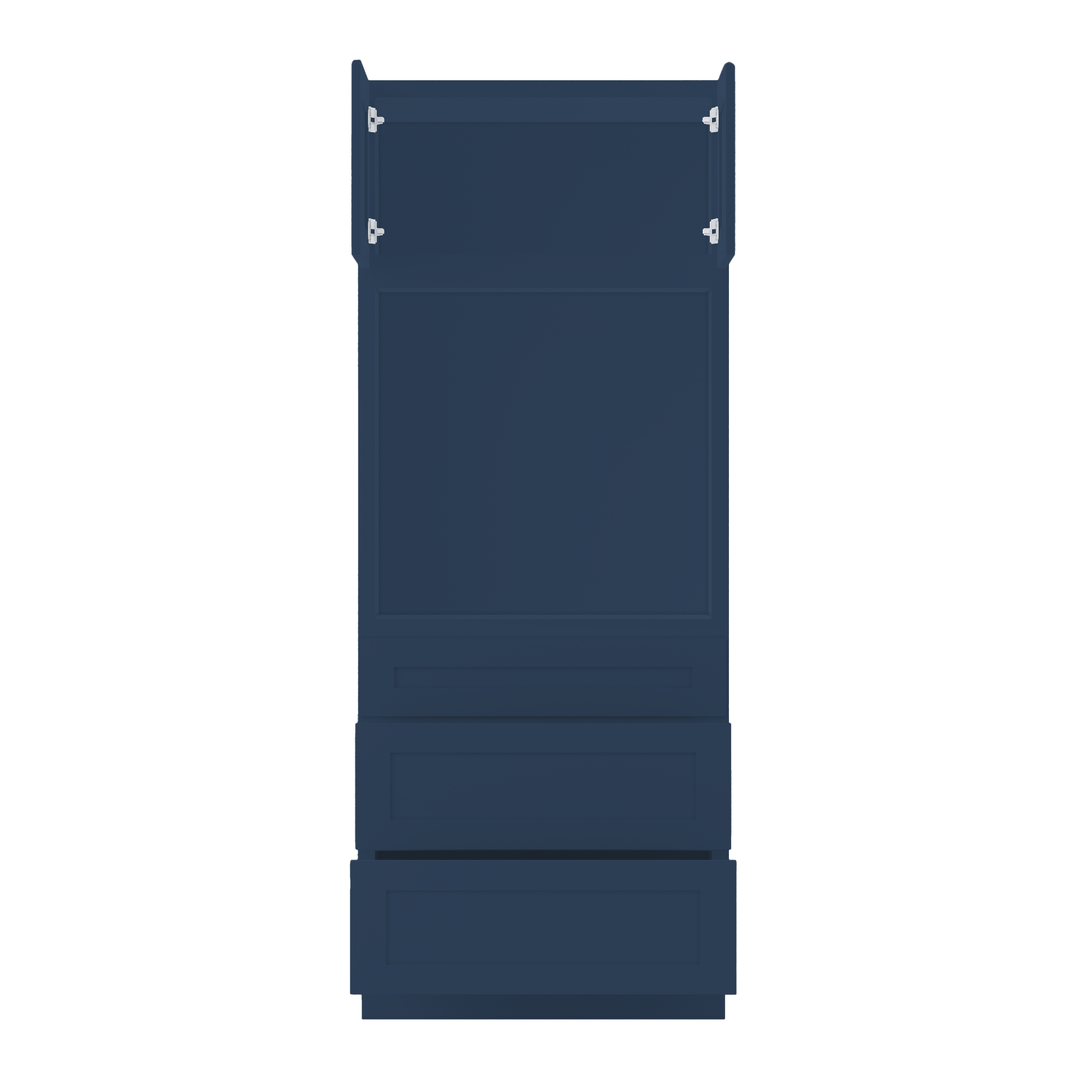 Oven Kitchen Cabinet OC3384 Danbury Blue LessCare 33 in. width 84 in. height 24 in. depth - Kitchen Cabinets