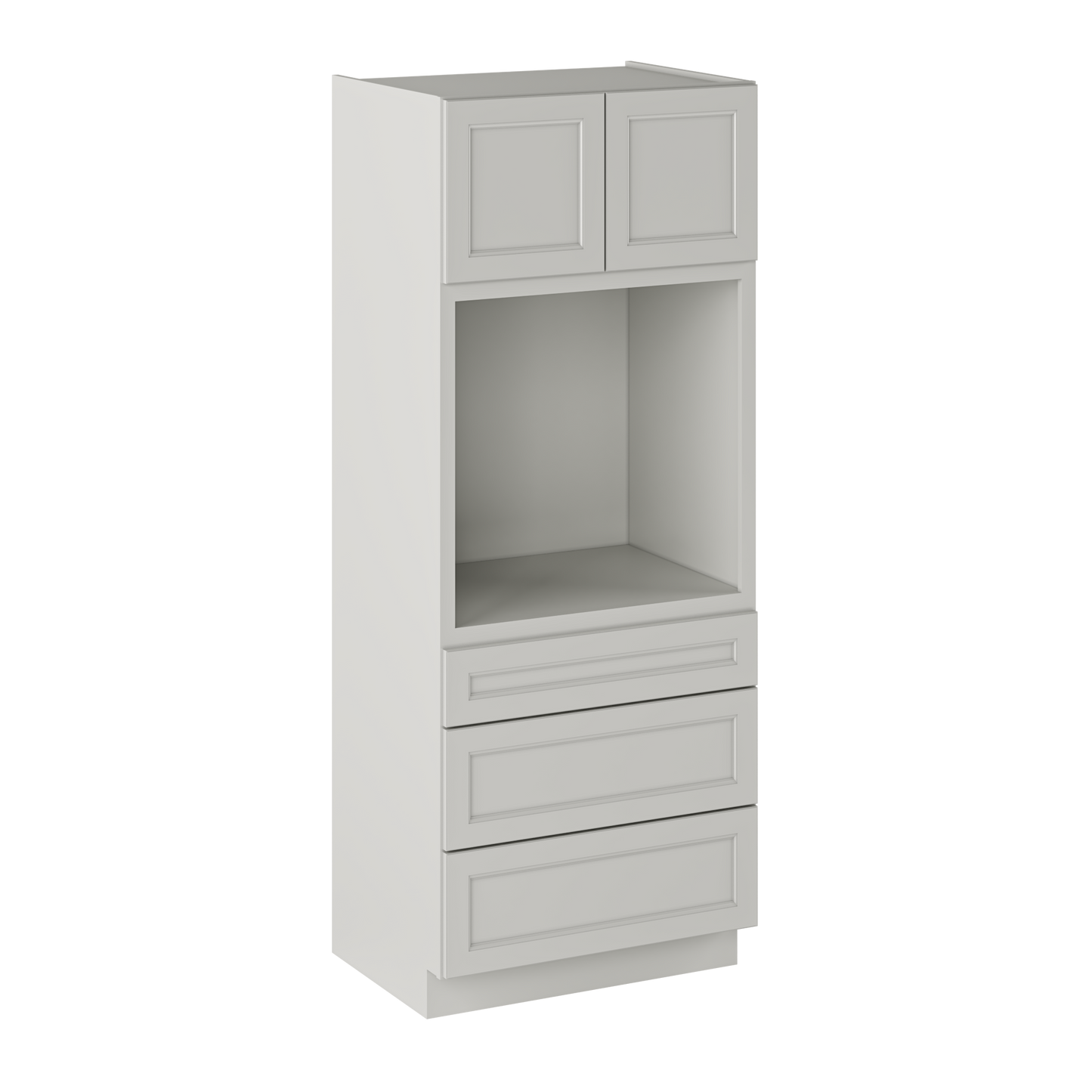 Oven Kitchen Cabinet OC3384 Milan Pearl LessCare 33 in. width 84 in. height 24 in. depth - Kitchen Cabinets