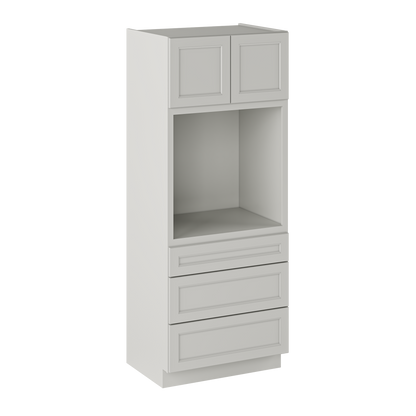 Oven Kitchen Cabinet OC3384 Milan Pearl LessCare 33 in. width 84 in. height 24 in. depth - Kitchen Cabinets