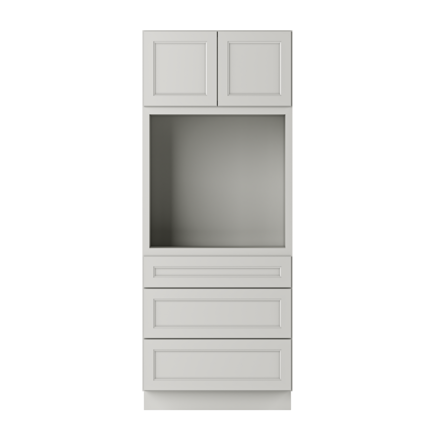 Oven Kitchen Cabinet OC3384 Milan Pearl LessCare 33 in. width 84 in. height 24 in. depth - Kitchen Cabinets