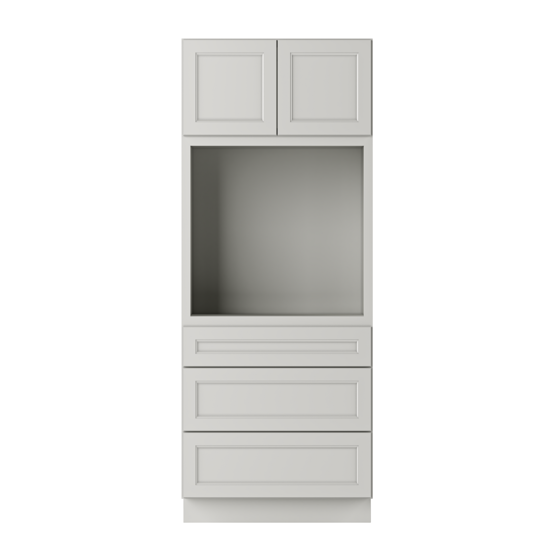 Oven Kitchen Cabinet OC3384 Milan Pearl LessCare 33 in. width 84 in. height 24 in. depth - Kitchen Cabinets