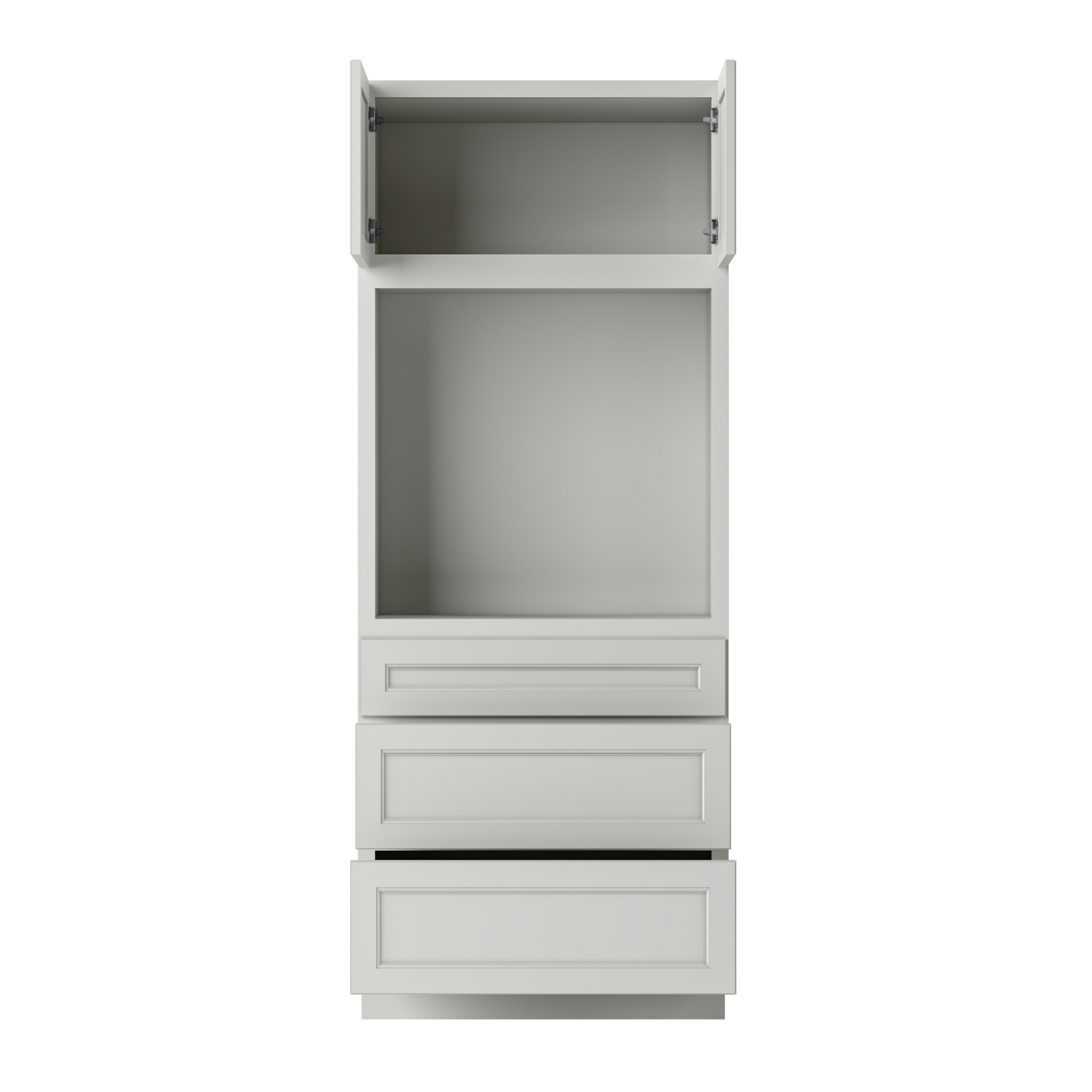 Oven Kitchen Cabinet OC3384 Milan Pearl LessCare 33 in. width 84 in. height 24 in. depth - Kitchen Cabinets