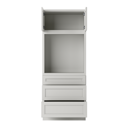 Oven Kitchen Cabinet OC3384 Milan Pearl LessCare 33 in. width 84 in. height 24 in. depth - Kitchen Cabinets