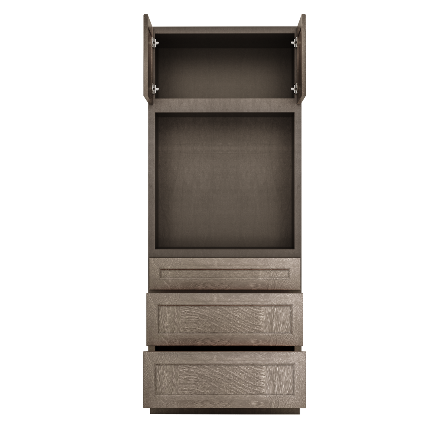 Oven Kitchen Cabinet OC3384 Milan Slate LessCare 33 in. width 84 in. height 24 in. depth - Kitchen Cabinets