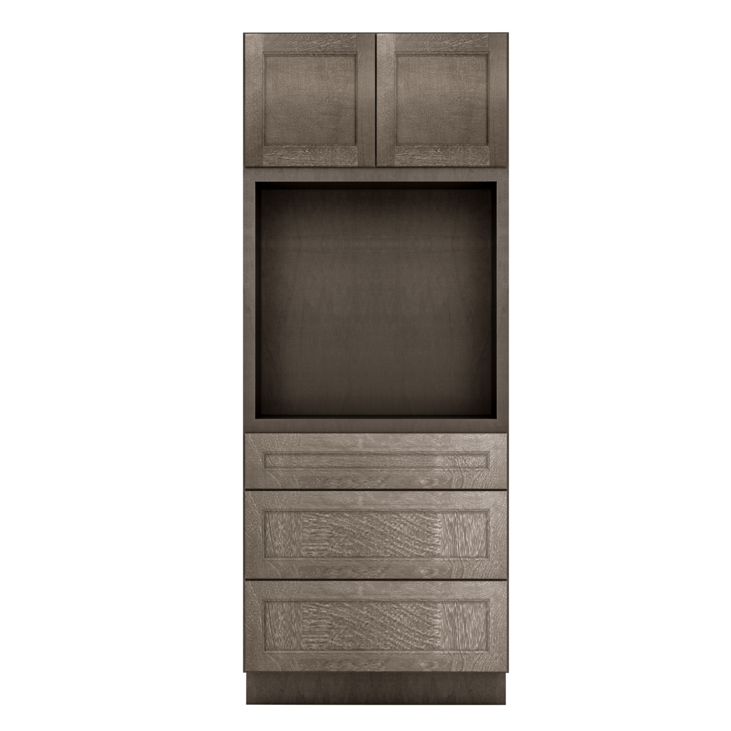 Oven Kitchen Cabinet OC3384 Milan Slate LessCare 33 in. width 84 in. height 24 in. depth - Kitchen Cabinets