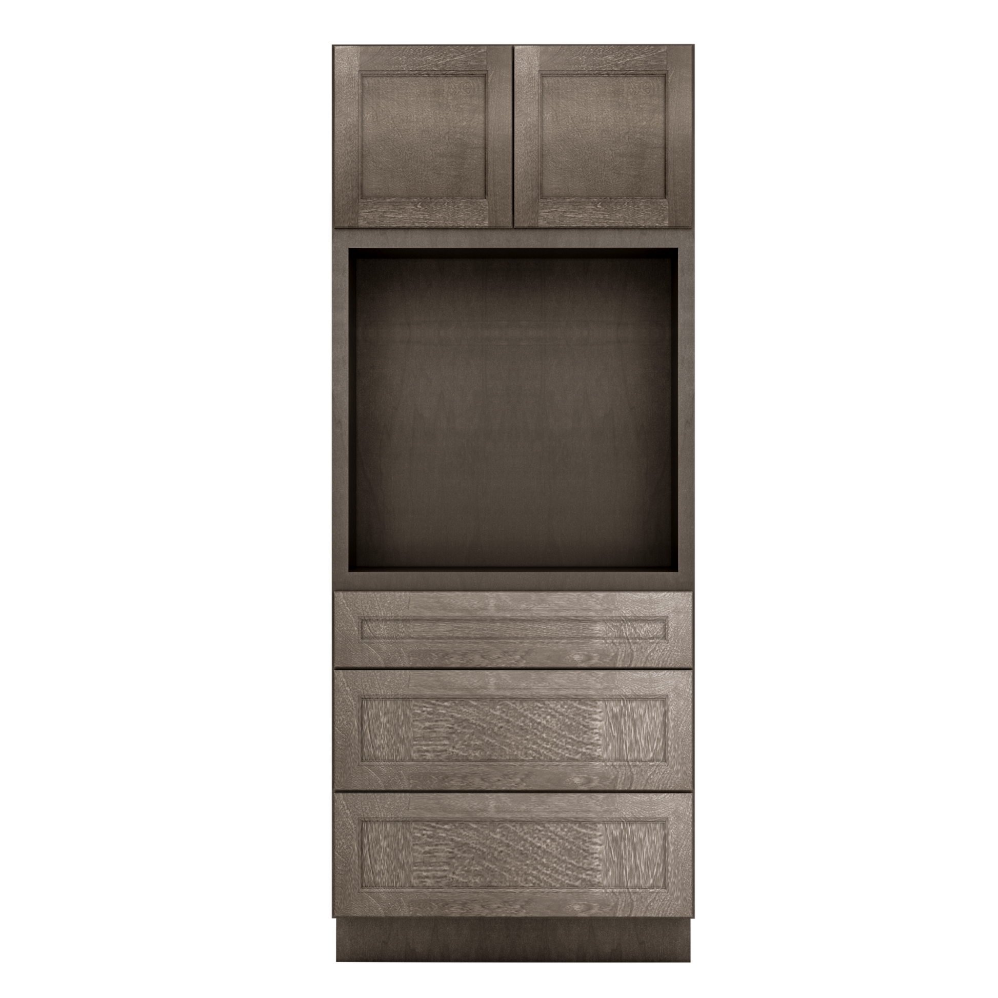 Oven Kitchen Cabinet OC3384 Milan Slate LessCare 33 in. width 84 in. height 24 in. depth - Kitchen Cabinets