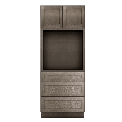 Oven Kitchen Cabinet OC3384 Milan Slate LessCare 33 in. width 84 in. height 24 in. depth - Kitchen Cabinets