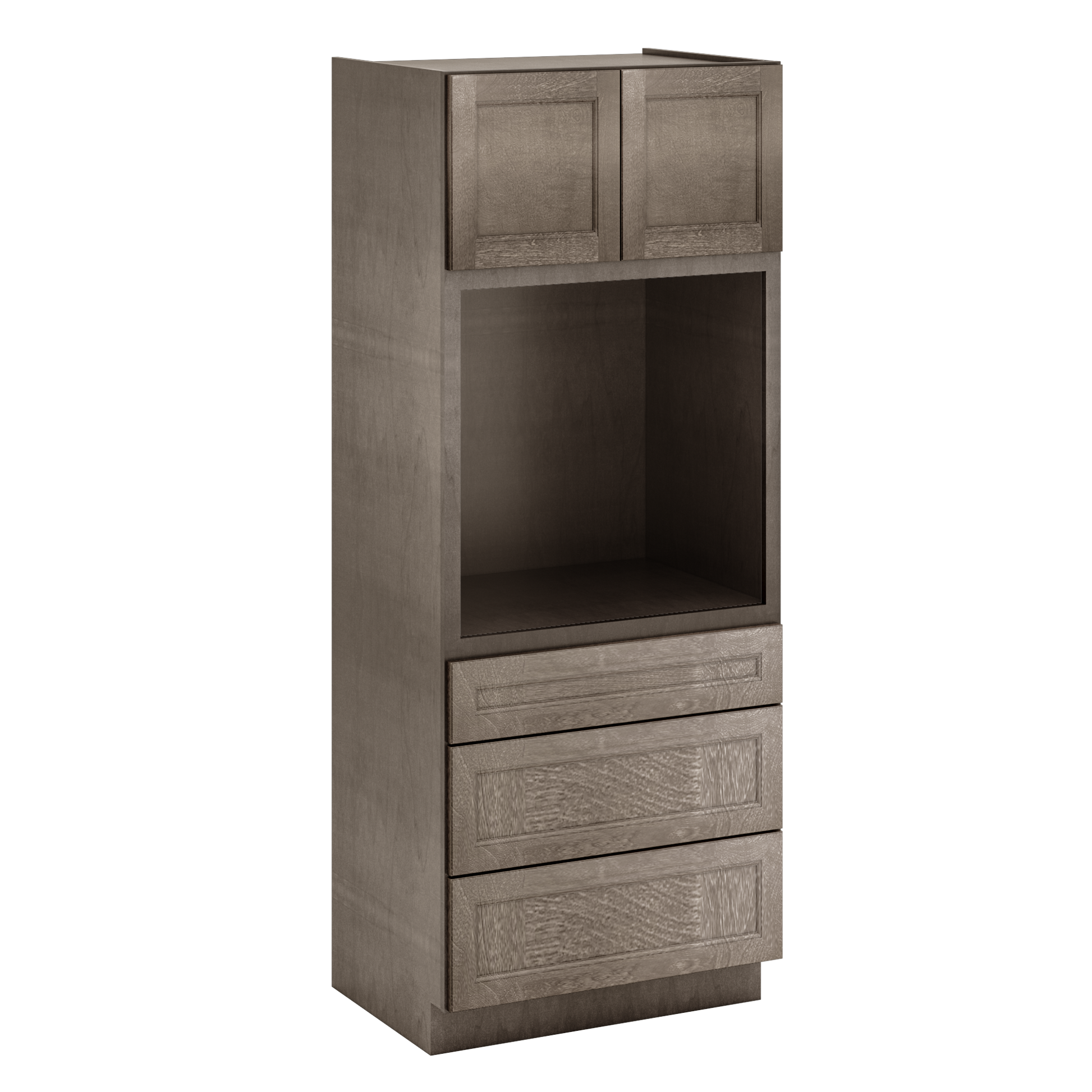 Oven Kitchen Cabinet OC3384 Milan Slate LessCare 33 in. width 84 in. height 24 in. depth - Kitchen Cabinets