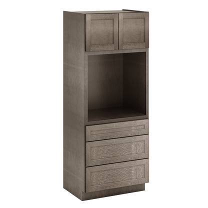 Oven Kitchen Cabinet OC3384 Milan Slate LessCare 33 in. width 84 in. height 24 in. depth - Kitchen Cabinets