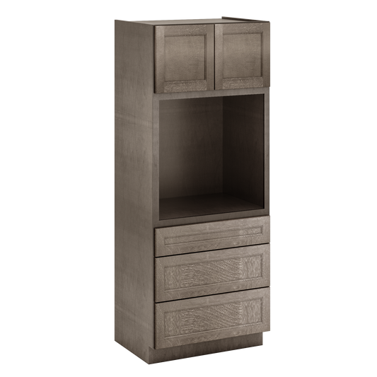 Oven Kitchen Cabinet OC3384 Milan Slate LessCare 33 in. width 84 in. height 24 in. depth - Kitchen Cabinets