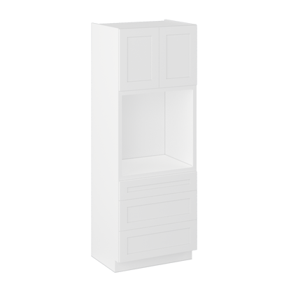 Oven Kitchen Cabinet OC3390 Alpina White LessCare 33 in. width 90 in. height 24 in. depth - Kitchen Cabinets