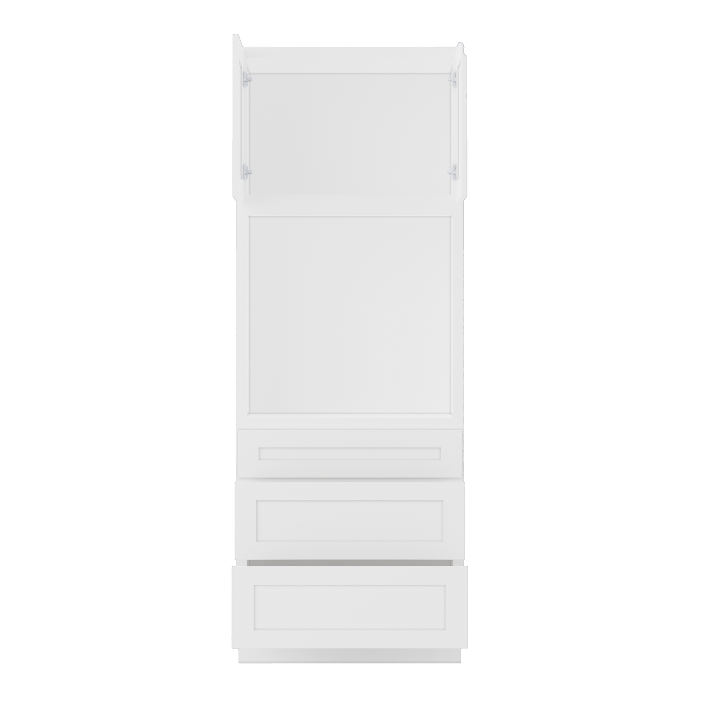 Oven Kitchen Cabinet OC3390 Alpina White LessCare 33 in. width 90 in. height 24 in. depth - Kitchen Cabinets