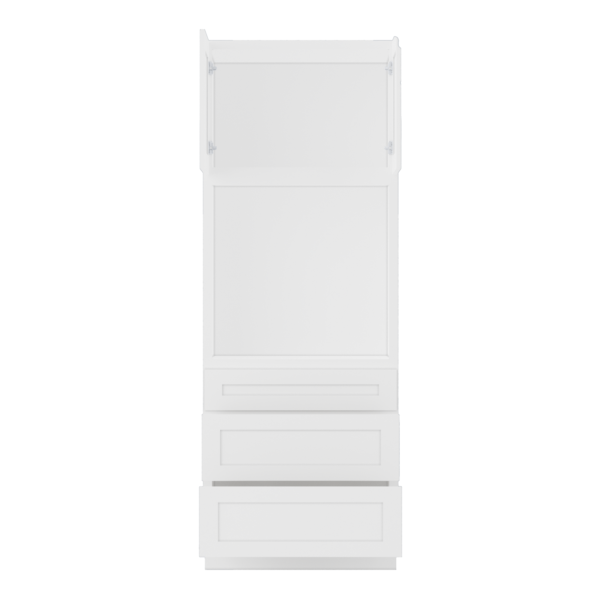 Oven Kitchen Cabinet OC3390 Alpina White LessCare 33 in. width 90 in. height 24 in. depth - Kitchen Cabinets