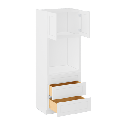 Oven Kitchen Cabinet OC3390 Alpina White LessCare 33 in. width 90 in. height 24 in. depth - Kitchen Cabinets