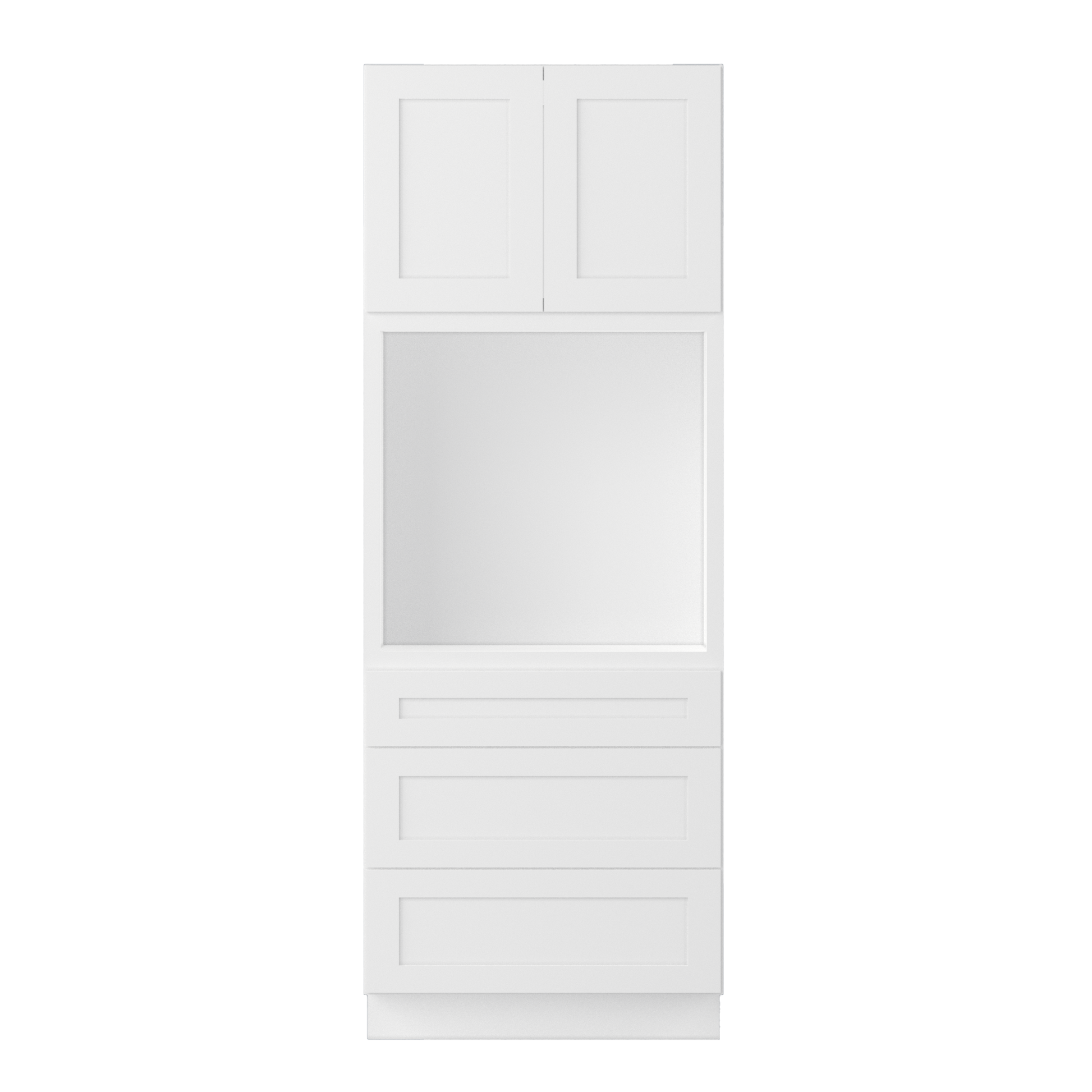 Oven Kitchen Cabinet OC3390 Alpina White LessCare 33 in. width 90 in. height 24 in. depth - Kitchen Cabinets