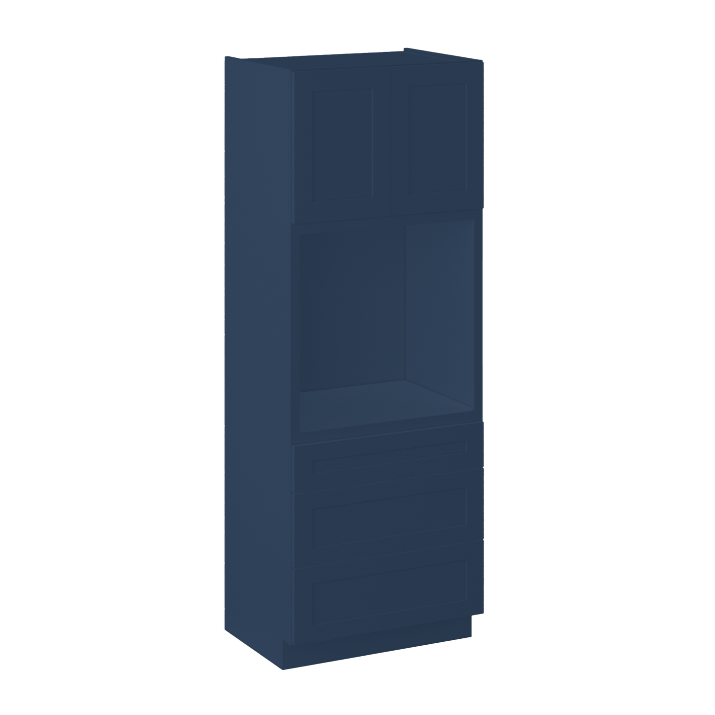 Oven Kitchen Cabinet OC3390 Danbury Blue LessCare 33 in. width 90 in. height 24 in. depth - Kitchen Cabinets