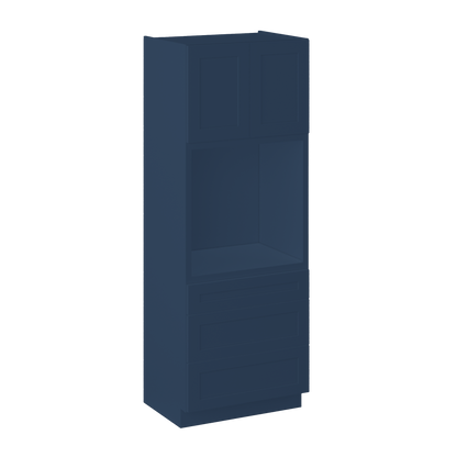 Oven Kitchen Cabinet OC3390 Danbury Blue LessCare 33 in. width 90 in. height 24 in. depth - Kitchen Cabinets