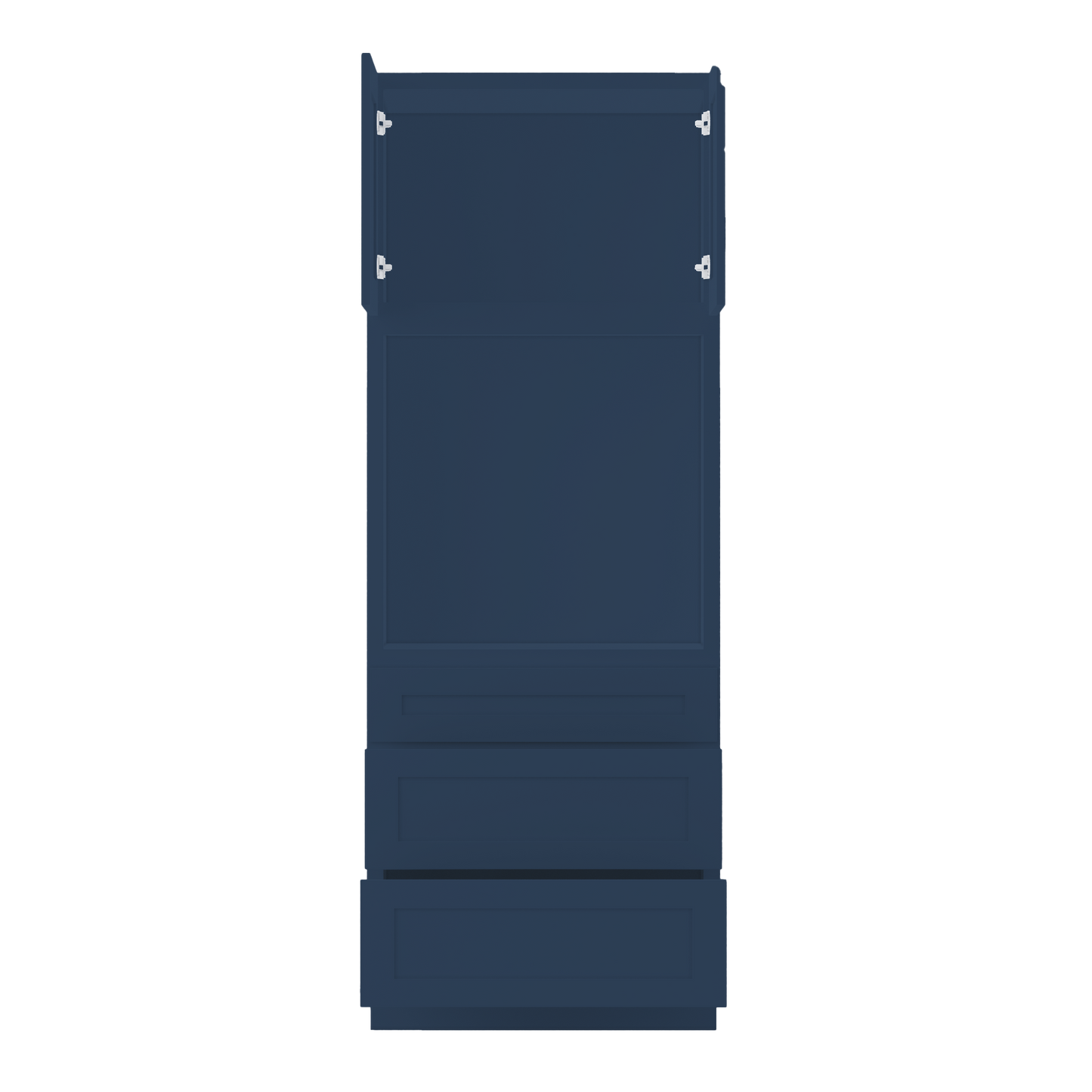 Oven Kitchen Cabinet OC3390 Danbury Blue LessCare 33 in. width 90 in. height 24 in. depth - Kitchen Cabinets