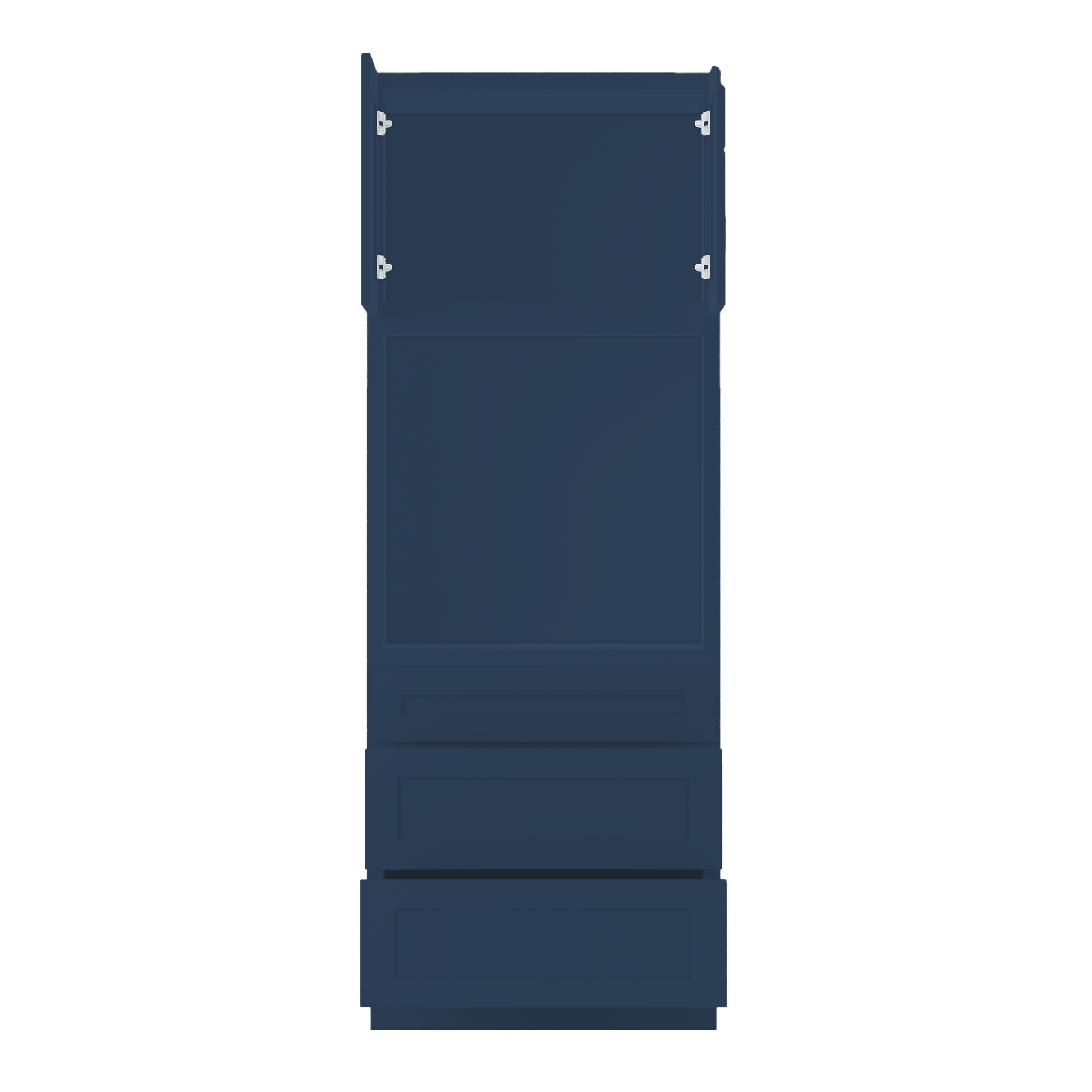 Oven Kitchen Cabinet OC3390 Danbury Blue LessCare 33 in. width 90 in. height 24 in. depth - Kitchen Cabinets