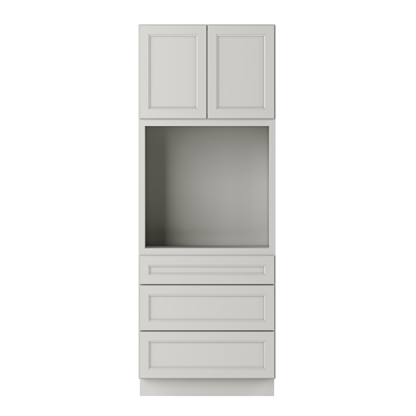 Oven Kitchen Cabinet OC3390 Milan Pearl LessCare 33 in. width 90 in. height 24 in. depth - Kitchen Cabinets