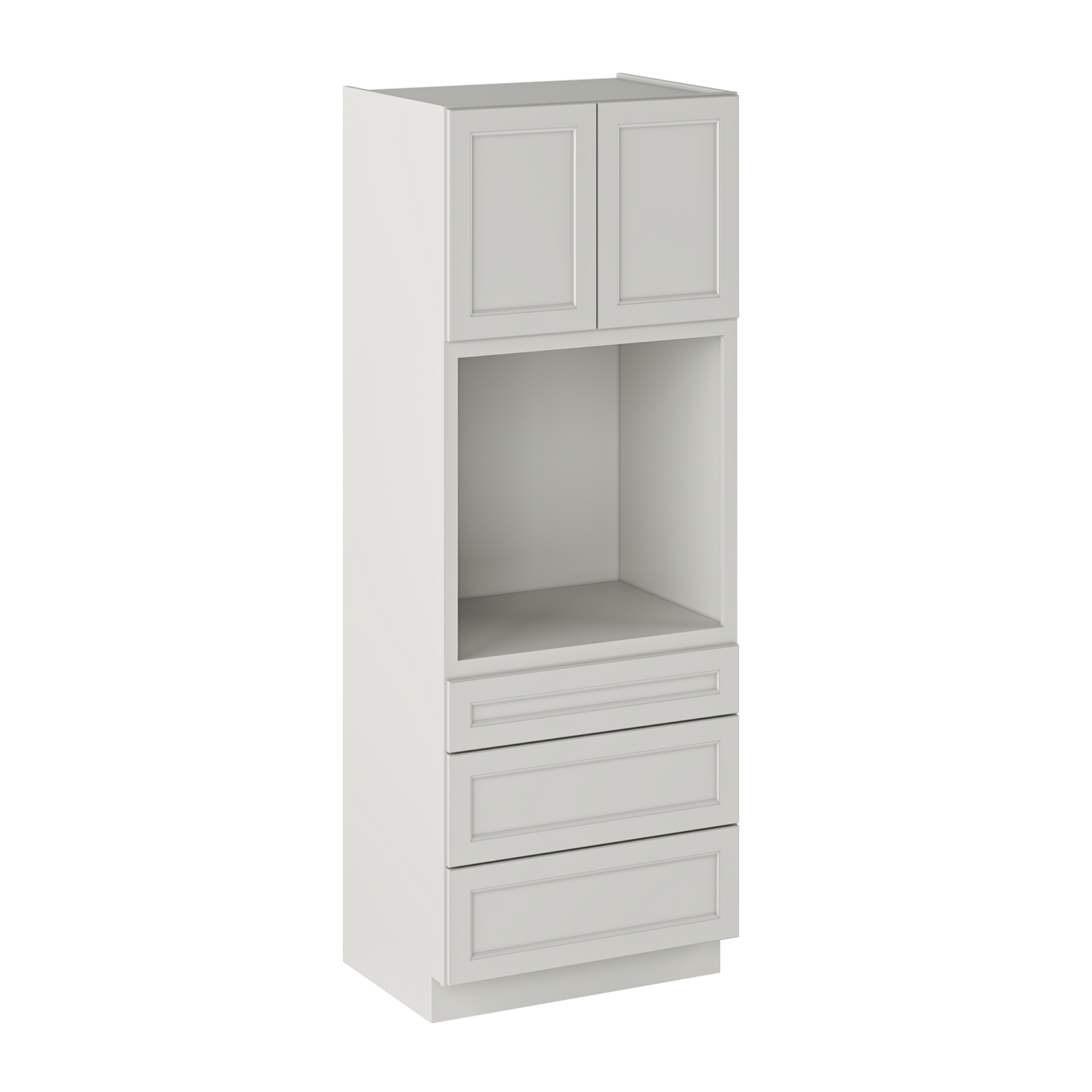 Oven Kitchen Cabinet OC3390 Milan Pearl LessCare 33 in. width 90 in. height 24 in. depth - Kitchen Cabinets