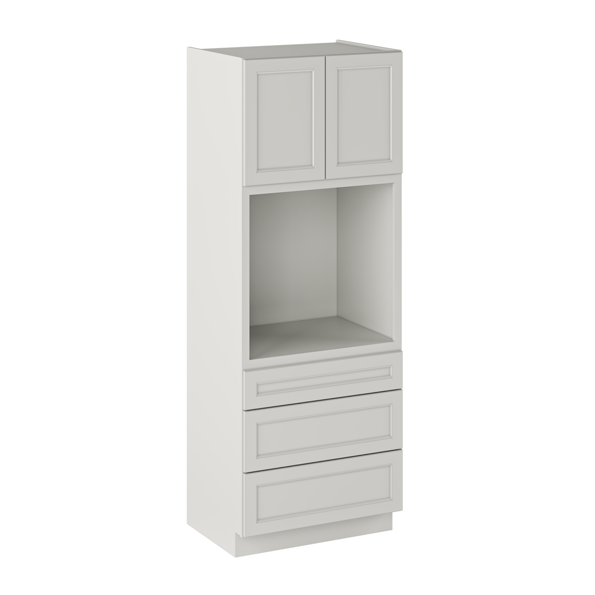 Oven Kitchen Cabinet OC3390 Milan Pearl LessCare 33 in. width 90 in. height 24 in. depth - Kitchen Cabinets