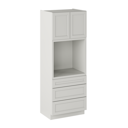Oven Kitchen Cabinet OC3390 Milan Pearl LessCare 33 in. width 90 in. height 24 in. depth - Kitchen Cabinets