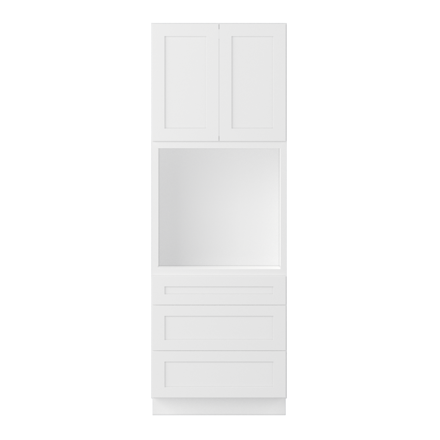 Oven Kitchen Cabinet OC3396 Alpina White LessCare 33 in. width 96 in. height 24 in. depth - Kitchen Cabinets