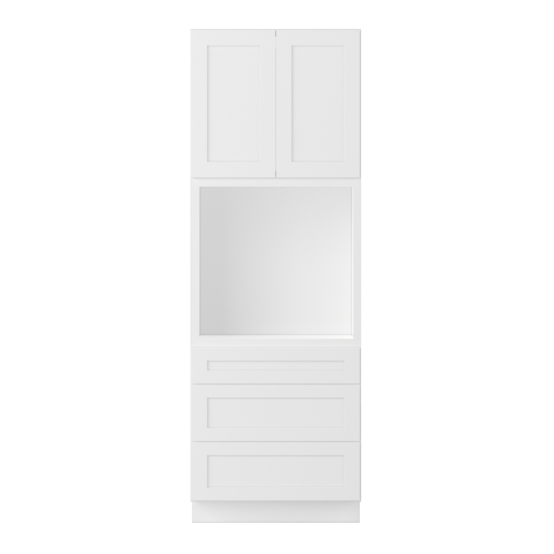 Oven Kitchen Cabinet OC3396 Alpina White LessCare 33 in. width 96 in. height 24 in. depth - Kitchen Cabinets
