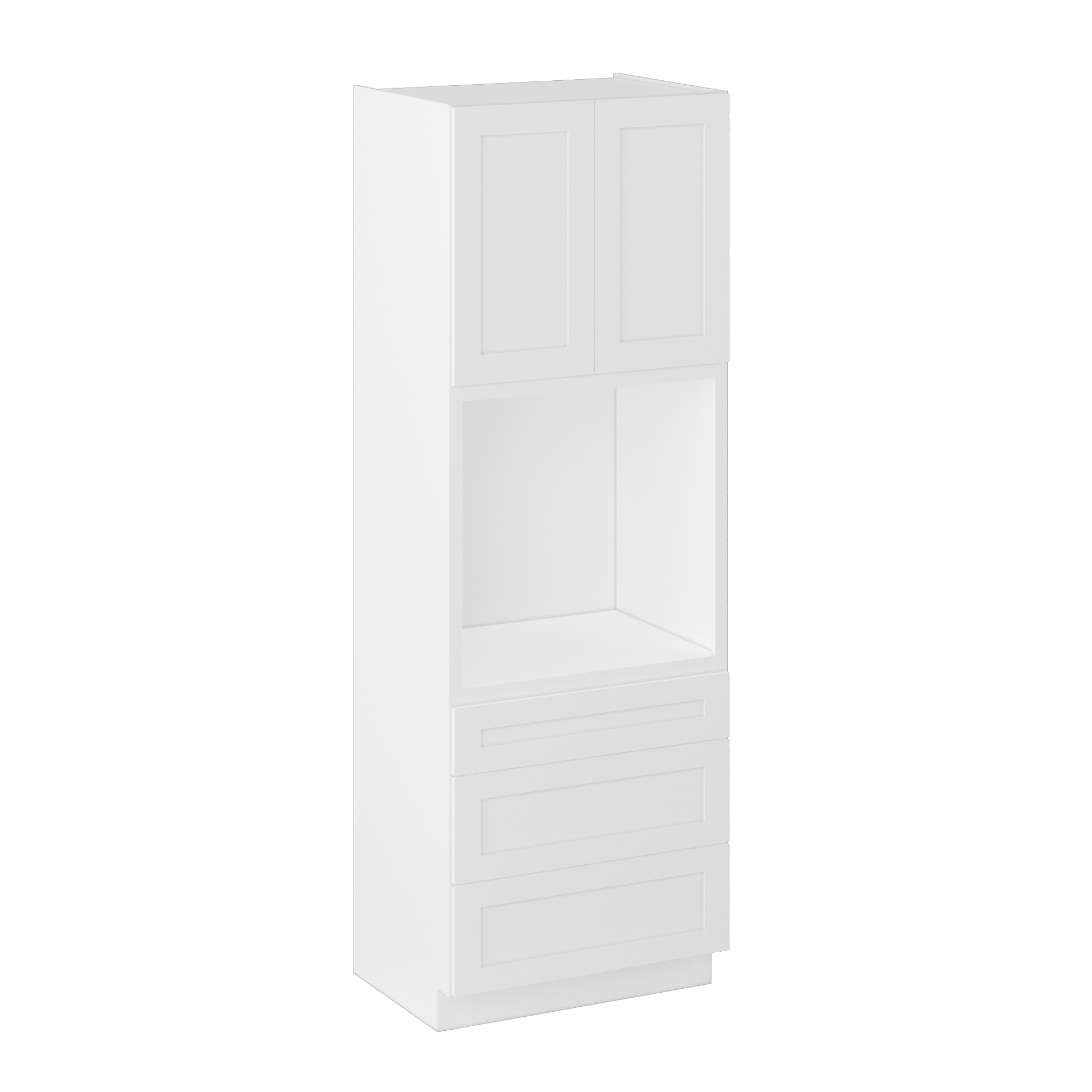 Oven Kitchen Cabinet OC3396 Alpina White LessCare 33 in. width 96 in. height 24 in. depth - Kitchen Cabinets