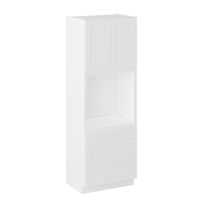 Oven Kitchen Cabinet OC3396 Alpina White LessCare 33 in. width 96 in. height 24 in. depth - Kitchen Cabinets