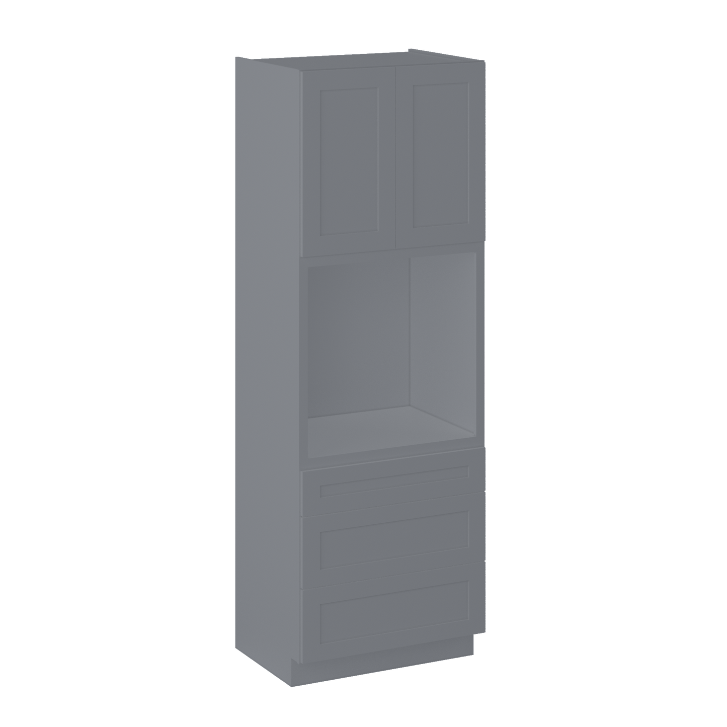 Oven Kitchen Cabinet OC3396 Colonial Gray LessCare 33 in. width 96 in. height 24 in. depth - Kitchen Cabinets