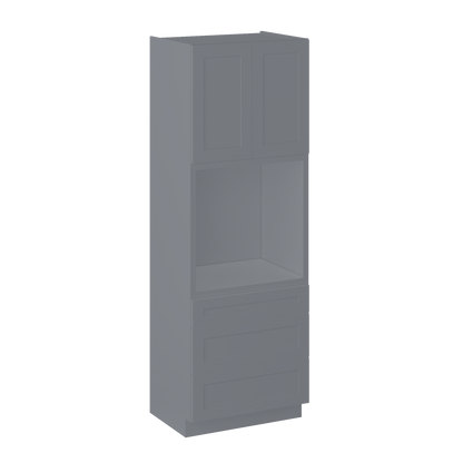 Oven Kitchen Cabinet OC3396 Colonial Gray LessCare 33 in. width 96 in. height 24 in. depth - Kitchen Cabinets